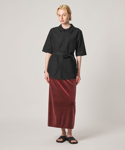 Steven Alan(スティーブンアラン)の「<Steven Alan>コットン サファリ シャツ(シャツ/ブラウス・レディース・ブラック/オリーブ・M/S)」の11枚目の写真