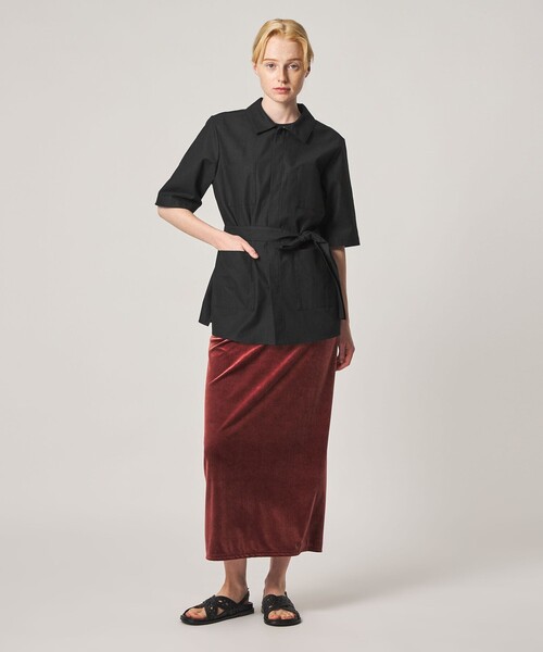 Steven Alan(スティーブンアラン)の「<Steven Alan>コットン サファリ シャツ(シャツ/ブラウス・レディース・ブラック/オリーブ・M/S)」の12枚目の写真