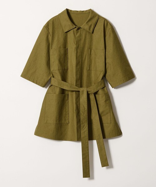 Steven Alan(スティーブンアラン)の「<Steven Alan>コットン サファリ シャツ(シャツ/ブラウス・レディース・ブラック/オリーブ・M/S)」の14枚目の写真