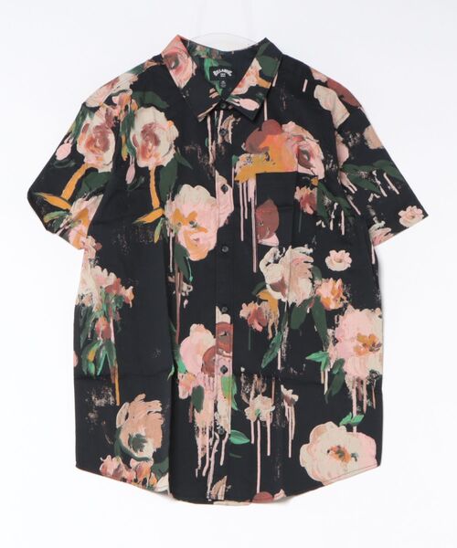 BILLABONG(ビラボン)の「BILLABONG メンズ SUNDAYS SS 半袖シャツ 【2026年夏モデル】(シャツ/ブラウス・メンズ・ブラック/ベージュ系その他・MEDIUM/LARGE)」の1枚目の写真