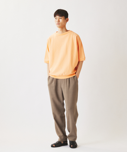 JOURNAL STANDARD relume(ジャーナルスタンダード レリューム)の「RIDING HIGH / ライディングハイ インレー 半袖スウェット Tシャツ(Tシャツ/カットソー・メンズ・SHERBET/パープル/ダークグリーン・LARGE/MEDIUM)」の5枚目の写真