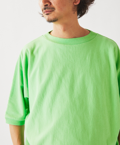 JOURNAL STANDARD relume(ジャーナルスタンダード レリューム)の「RIDING HIGH / ライディングハイ インレー 半袖スウェット Tシャツ(Tシャツ/カットソー・メンズ・SHERBET/パープル/ダークグリーン・LARGE/MEDIUM)」の7枚目の写真