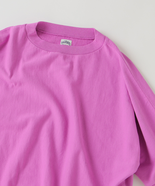 JOURNAL STANDARD relume(ジャーナルスタンダード レリューム)の「RIDING HIGH / ライディングハイ インレー 半袖スウェット Tシャツ(Tシャツ/カットソー・メンズ・SHERBET/パープル/ダークグリーン・LARGE/MEDIUM)」の17枚目の写真