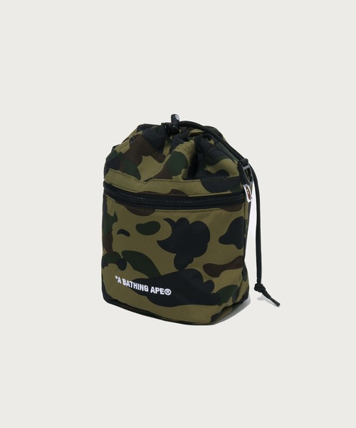A BATHING APE(アベイシングエイプ)の「1ST CAMO DRAWSTRING BAG(ショルダーバッグ・メンズ・イエロー/グリーン・FREE)」の3枚目の写真