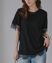 レース ドッキング Tシャツ