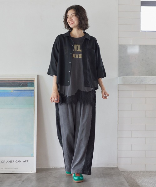 niko and...(ニコアンド)の「サイドレースデニムパンツ(デニムパンツ・レディース・インディゴブルー/グレー/ライトブルー・LARGE/MEDIUM)」の19枚目の写真