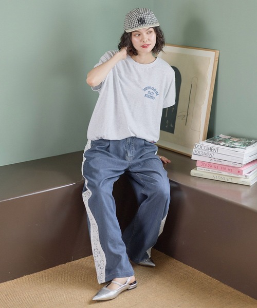 niko and...(ニコアンド)の「サイドレースデニムパンツ(デニムパンツ・レディース・インディゴブルー/グレー/ライトブルー・LARGE/MEDIUM)」の11枚目の写真