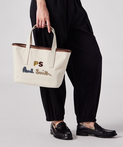 Paul Smith(ポールスミス)の「PSロゴエンブロイダリー ミニトートバッグ / 555436 WB250T(トートバッグ・レディース・アイボリー・FREE)」の9枚目の写真