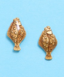 gargle（ガーグル）の「gargle ガーグル：海の生き物シリーズ　カレイとヒラメ　魚　サカナ　ピアス（ピアス（両耳用））」
