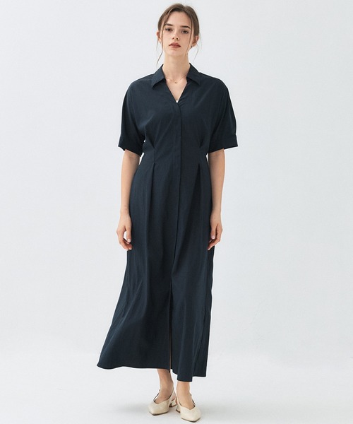 PUBLIC TOKYO（パブリックトウキョウ）の「タックスリーブシャツワンピ（Tシャツ/カットソー・レディース・アイボリー・1）」の11枚目の写真