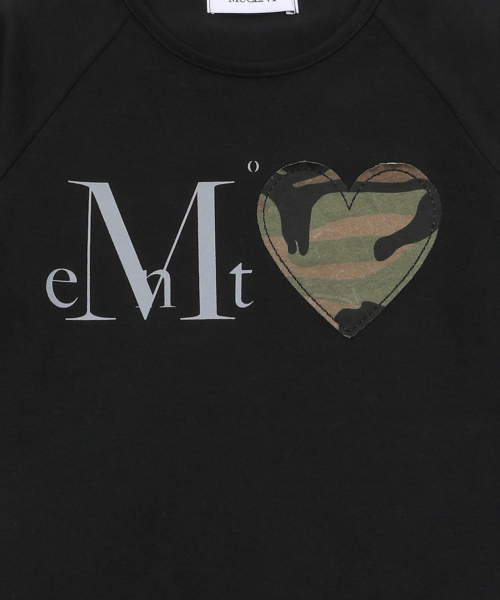 MUCENT(ムセント)の「マルティハートカモナグラン半袖Tシャツ(3カラー)(Tシャツ/カットソー・レディース・ホワイト/チャコールグレー/ブラック・FREE)」の4枚目の写真