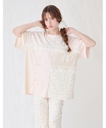 floral patchwork T-shirts