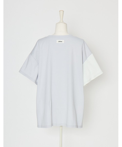 Lolime by mellfy memory(ロリミー バイ メルフィーメモリー)の「floral patchwork T-shirts(Tシャツ/カットソー・レディース・ブルー/ピンク・FREE)」の14枚目の写真