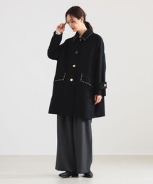 Demi-Luxe BEAMS | MACKINTOSH / NEW HUMBIE スタッズ コート(ステンカラーコート)
