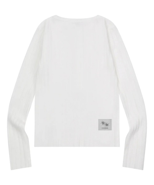 COIRIS(コイリス)の「COIRIS/ボタンヘンリーリブロングスリーブ(Tシャツ/カットソー・レディース・ベージュ/ホワイト/ブラック・FREE)」の19枚目の写真