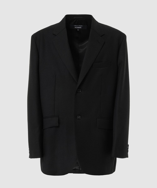 COMME des GARCONS HOMME(コム デ ギャルソン・オム)の「WOOL SERGE CLASSIC JACKET(テーラードジャケット・メンズ・ブラック・S/M)」の1枚目の写真