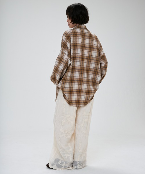 full/fill.(フルフィル)の「over check shirt / オーバーチェックシャツ(シャツ/ブラウス・レディース・アイボリー・FREE)」の10枚目の写真
