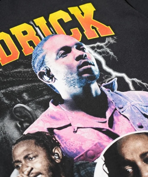 THRIFTY LOOK(スリフティールック)の「THRIFTY LOOK / THRIFTY "KENDRICK LAMAR" TEE(Tシャツ/カットソー・メンズ・ブラック/ブラック系その他・X-LARGE/LARGE/MEDIUM)」の4枚目の写真