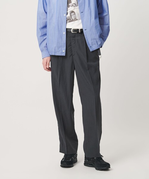 BEAUTY&YOUTH UNITED ARROWS(ビューティーアンドユースユナイテッドアローズ)の「エアリー リンクル 1プリーツ テーパード パンツ NO.9(その他パンツ・メンズ・ブラック/ダークグレー・XL/S/M/L)」の17枚目の写真