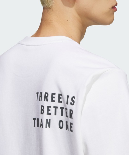 adidas(アディダス)の「ブランドラブ ルーズフィット ヘビー シングルジャージー半袖Tシャツ / アディダス adidas(Tシャツ/カットソー・メンズ・ホワイト・XX-LARGE/3XL/LARGE/MEDIUM/SMALL/X-LARGE/X-SMALL)」の5枚目の写真
