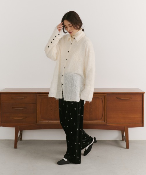 ORDENA(オルディナ)の「ベロア刺繍イージーパンツ(その他パンツ・レディース・ブラック/ブルー/ブラウン・FREE)」の9枚目の写真