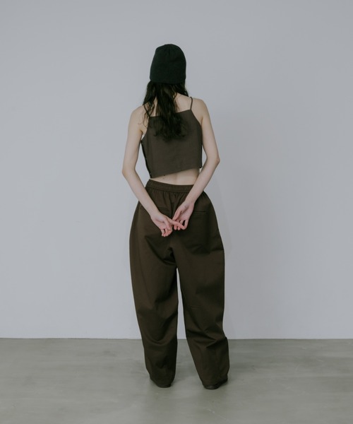 lit（リット）の「Linen Cropped Camisole（キャミソール・レディース・ブラック/モカ/ベージュ・FREE）」の9枚目の写真
