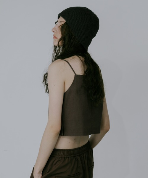 lit（リット）の「Linen Cropped Camisole（キャミソール・レディース・ブラック/モカ/ベージュ・FREE）」の5枚目の写真