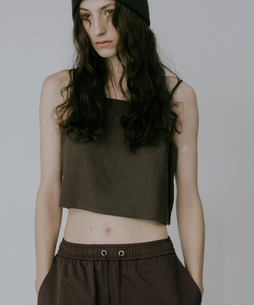 lit（リット）の「Linen Cropped Camisole（キャミソール・レディース・ブラック/モカ/ベージュ・FREE）」の12枚目の写真