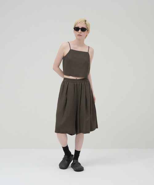 lit（リット）の「Linen Cropped Camisole（キャミソール・レディース・ブラック/モカ/ベージュ・FREE）」の18枚目の写真
