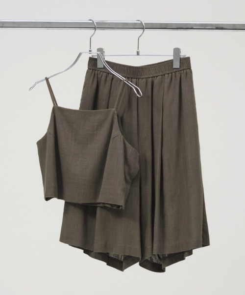 lit（リット）の「Linen Cropped Camisole（キャミソール・レディース・ブラック/モカ/ベージュ・FREE）」の22枚目の写真