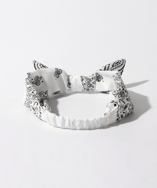 Ctrl freak （コントロール フリーク）の「Ctrl freak / バンダナ ヘアバンド（ヘアバンド・レディース・ホワイト/ネイビー・ONE SIZE）」の6枚目の写真