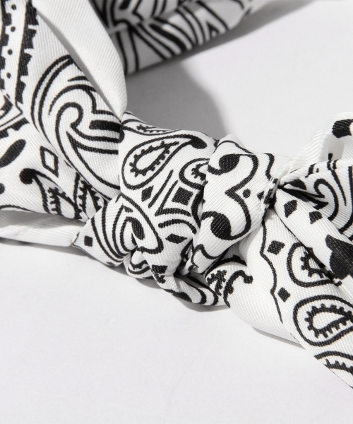 Ctrl freak （コントロール フリーク）の「Ctrl freak / バンダナ ヘアバンド（ヘアバンド・レディース・ホワイト/ネイビー・ONE SIZE）」の7枚目の写真