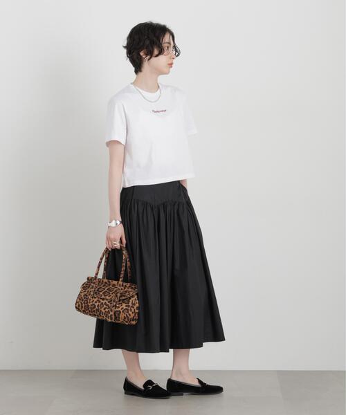 NEEDBY heritage(ニードバイヘリテージ)の「NEEDBY heritage/別注 CROPPED TEE(Tシャツ/カットソー・レディース・ホワイト/ダークブラウン・FREE)」の11枚目の写真