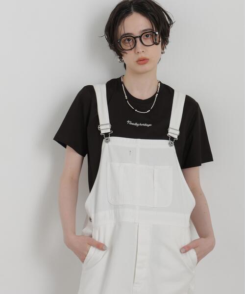 NEEDBY heritage(ニードバイヘリテージ)の「NEEDBY heritage/別注 CROPPED TEE(Tシャツ/カットソー・レディース・ホワイト/ダークブラウン・FREE)」の14枚目の写真