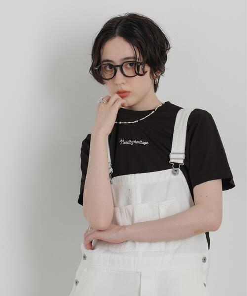 NEEDBY heritage(ニードバイヘリテージ)の「NEEDBY heritage/別注 CROPPED TEE(Tシャツ/カットソー・レディース・ホワイト/ダークブラウン・FREE)」の15枚目の写真