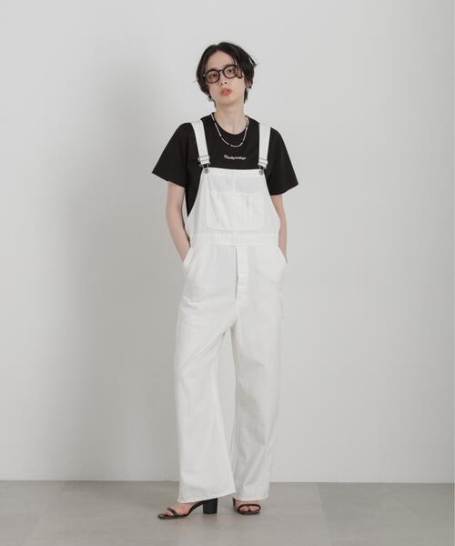 NEEDBY heritage(ニードバイヘリテージ)の「NEEDBY heritage/別注 CROPPED TEE(Tシャツ/カットソー・レディース・ホワイト/ダークブラウン・FREE)」の17枚目の写真