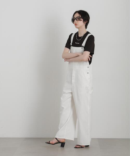 NEEDBY heritage(ニードバイヘリテージ)の「NEEDBY heritage/別注 CROPPED TEE(Tシャツ/カットソー・レディース・ホワイト/ダークブラウン・FREE)」の19枚目の写真