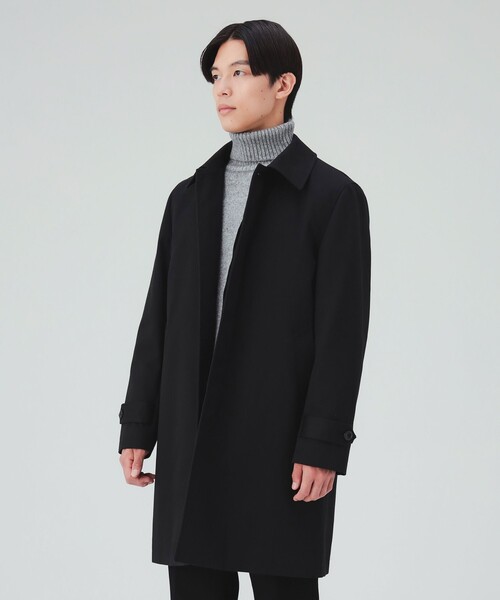BEAMS HEART(ビームスハート)の「【2WAY】撥水 ギャバジン ライナー付き ステンカラーコート(ステンカラーコート・メンズ・ブラック/ネイビー・SMALL/MEDIUM/LARGE/X-LARGE)」の1枚目の写真