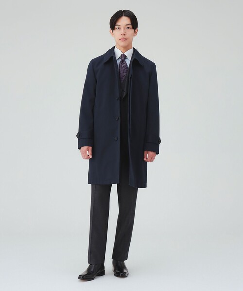 BEAMS HEART(ビームスハート)の「【2WAY】撥水 ギャバジン ライナー付き ステンカラーコート(ステンカラーコート・メンズ・ブラック/ネイビー・SMALL/MEDIUM/LARGE/X-LARGE)」の7枚目の写真
