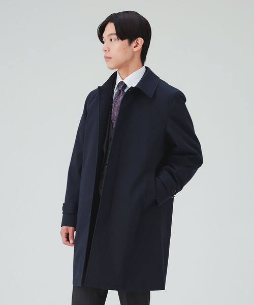 BEAMS HEART(ビームスハート)の「【2WAY】撥水 ギャバジン ライナー付き ステンカラーコート(ステンカラーコート・メンズ・ブラック/ネイビー・SMALL/MEDIUM/LARGE/X-LARGE)」の10枚目の写真