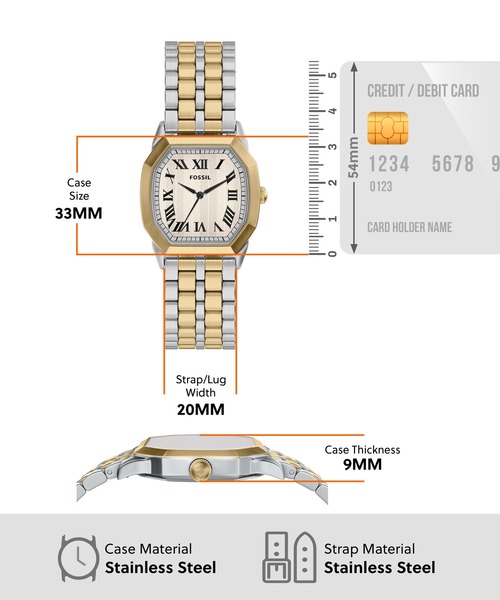 FOSSIL(フォッシル)の「フォッシル 腕時計 メンズ アナログ ステンレス FS6212(アナログ腕時計・メンズ・マルチ・FREE)」の5枚目の写真