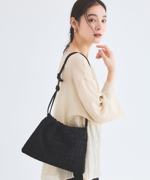 VELETTO（ベレット）の「BARNYARDSTORM / VELETTO / スエードメッシュバッグ【カラー別注】（ショルダーバッグ・レディース・ブラック/ブラウン・FREE）」の14枚目の写真