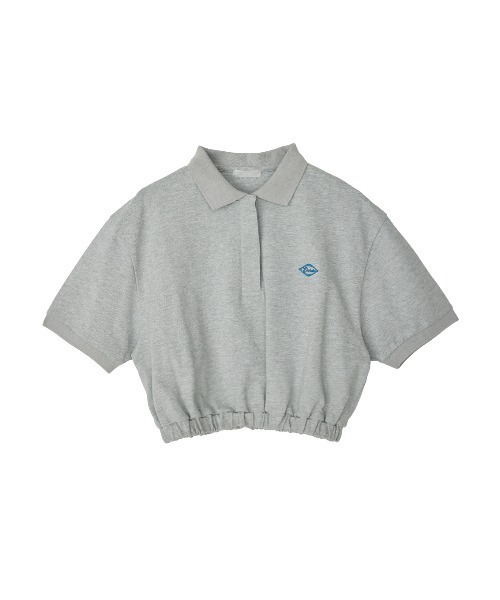 ELCHELE(エルチェレ)の「CROPPED POLO TEE(Tシャツ/カットソー・レディース・ホワイト/グレー/ブラック・FREE)」の20枚目の写真