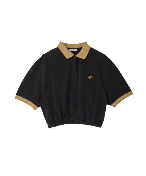 ELCHELE(エルチェレ)の「CROPPED POLO TEE(Tシャツ/カットソー・レディース・ホワイト/グレー/ブラック・FREE)」の17枚目の写真