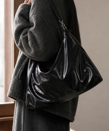 【Leathen Leather(レーセンレザー)】ワックス調 台形ビッグ ホーボーショルダー lea-shbag-14-43【RBTS】