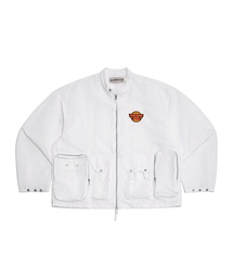 NIGHTWORKDEPT（ナイトワークデプト）の「Utility Nylon Flight Jacket_White（ブルゾン）」