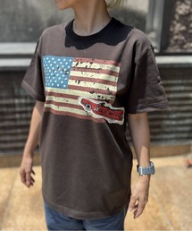 OLD BETTY'S | オールドベティーズ 【OLD BETTY’S】organic cotton T-shirts(AMERICAxキャデラック)(Tシャツ/カットソー)
