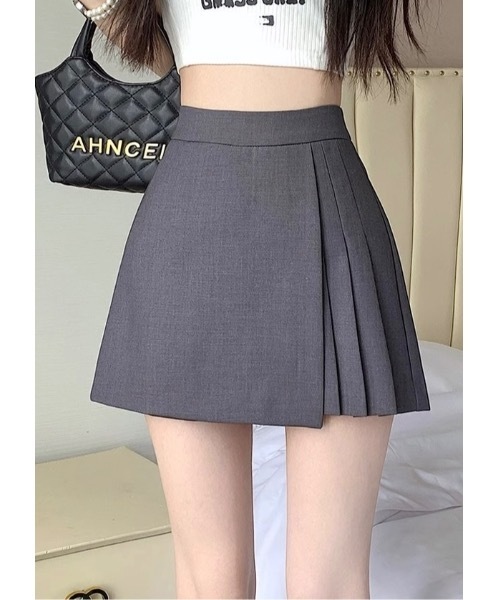 SALTMINT(ソルトミント)の「プリーツミニスカパン(その他パンツ・レディース・ブラック/グレー・FREE)」の2枚目の写真