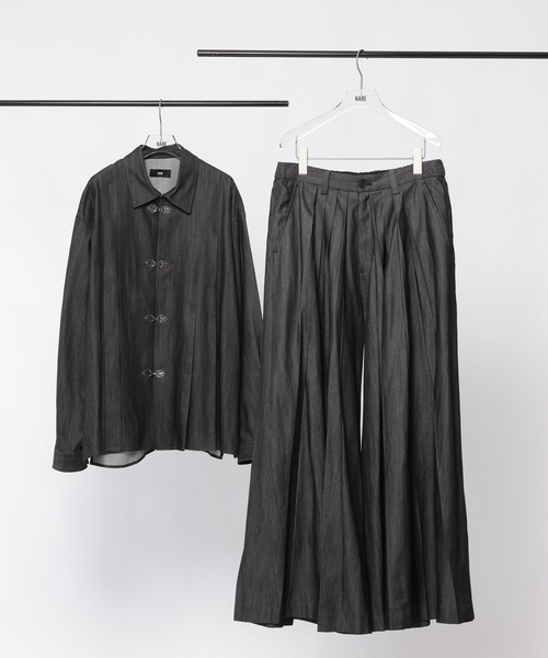 HARE(ハレ)の「【SET UP対応】プレミアムファブリックYOSEワイドパンツ(HARE)(その他パンツ・メンズ・グレー系その他3・SMALL/MEDIUM)」の20枚目の写真