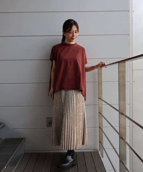 etre relie(エトレリー)の「ドットプリーツスカート(スカート・レディース・ブラック系その他/ベージュ系その他・MEDIUM)」の12枚目の写真